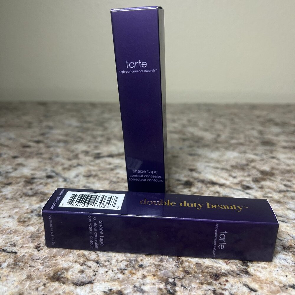 2x Tarte Shape Tape Double Duty Contour Concealer 34S - Picture 3 of 4